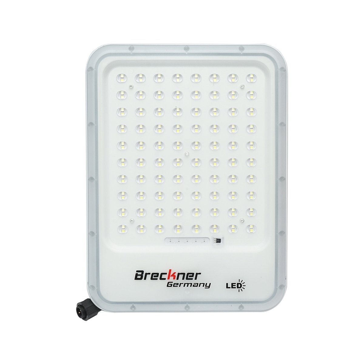 Lampa LED cu panouri solare 50W proiector 150W telecomanda, baterie 3,2V/40Ah Breckner Germany